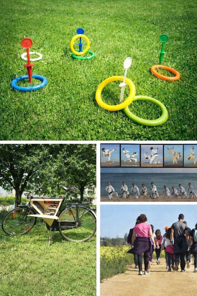 Pic-nic com pedalada, caminhada, treino e jogos - atividade do SK Estoril entre Guia e Guincho, 2022.